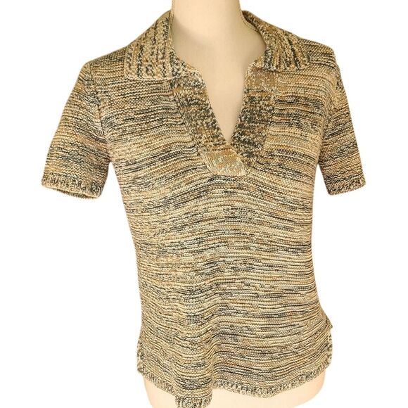 haven well within organic linen/cotton blend short sleeve sweater size XS - Picture 1 of 5